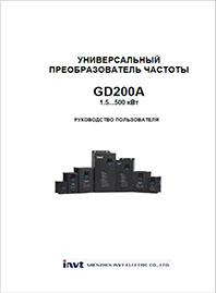 Руководство пользователя ПЧ INVT GD20